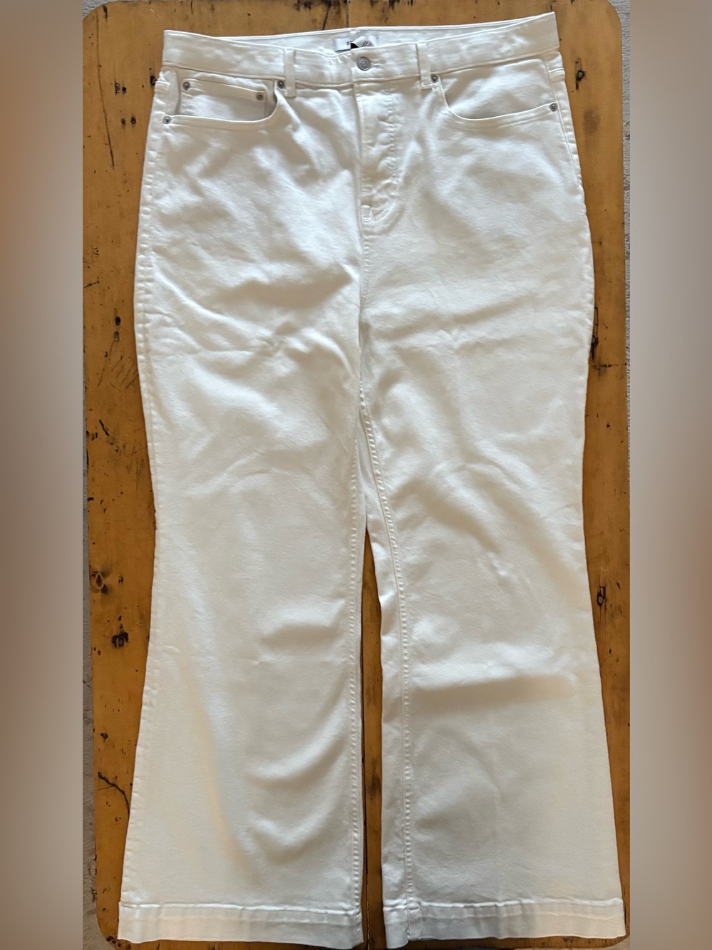 SPANX Women’s White Lycra Flare Leg Jeans US 22 NWT Y2K vibes